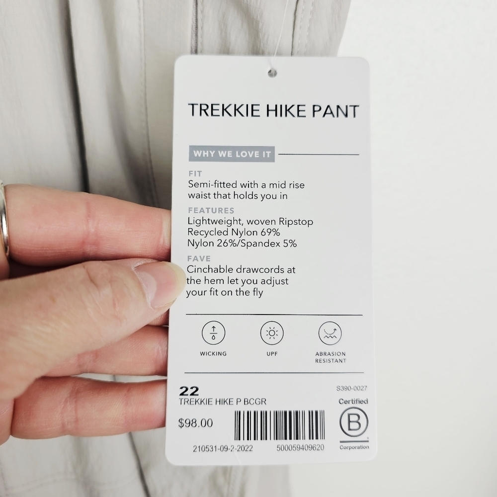 Athleta Trekkie Hike Pants NWT Plus Size 22 - Picture 7 of 15